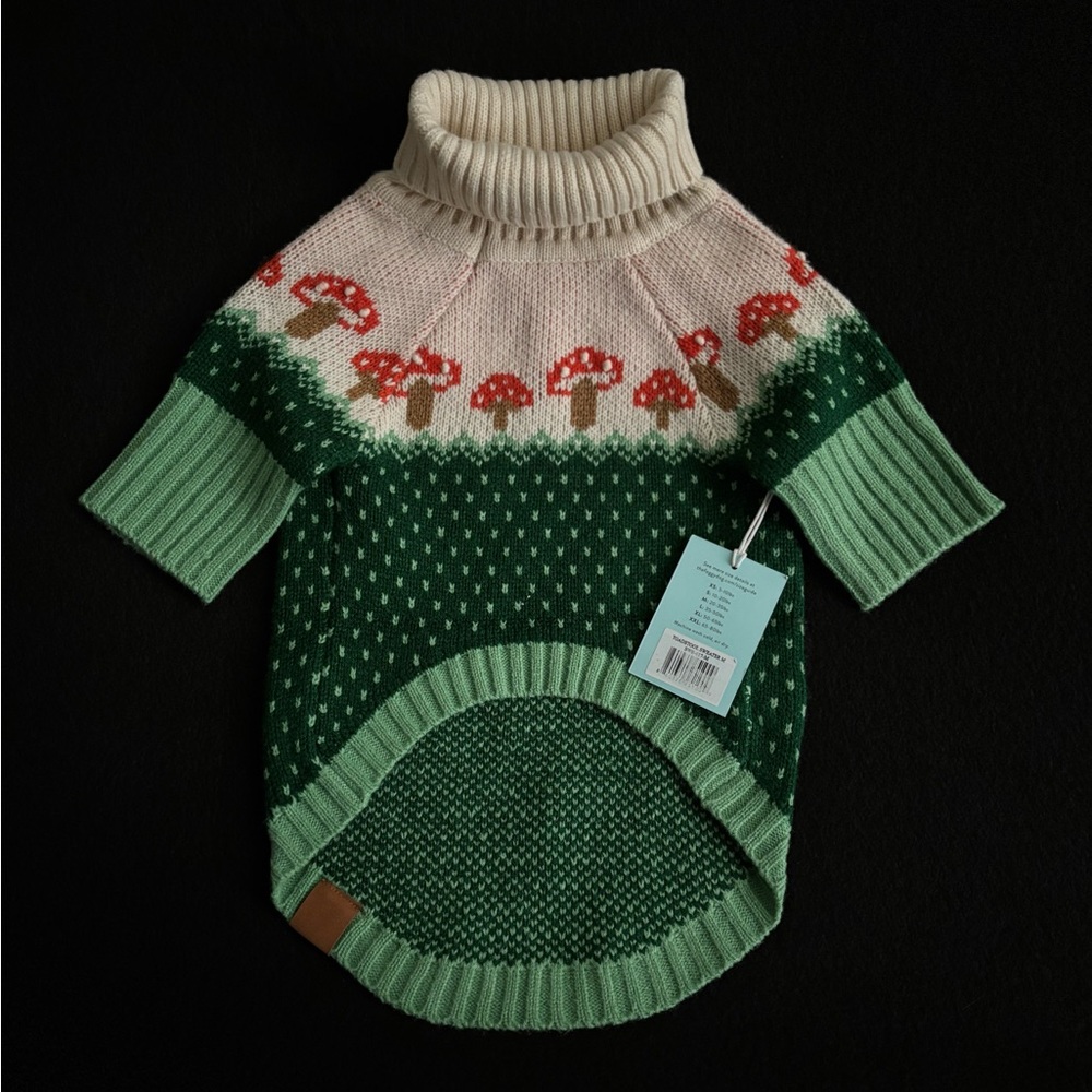 NWT The Foggy Dog Mushroom Toadstool Sweater Size M - Picture 2 of 2